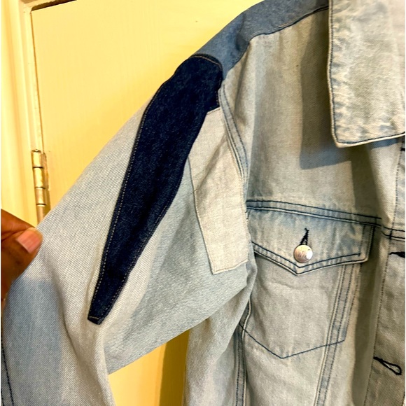Women with Control Patchwork Denim Jacket by Renee Greenstein - Picture 3 of 6